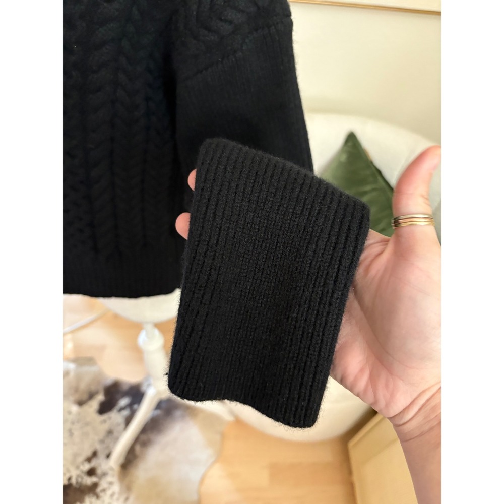 AYR AYR Le Square merino wool sweater In Black Size Small - Picture 3 of 8